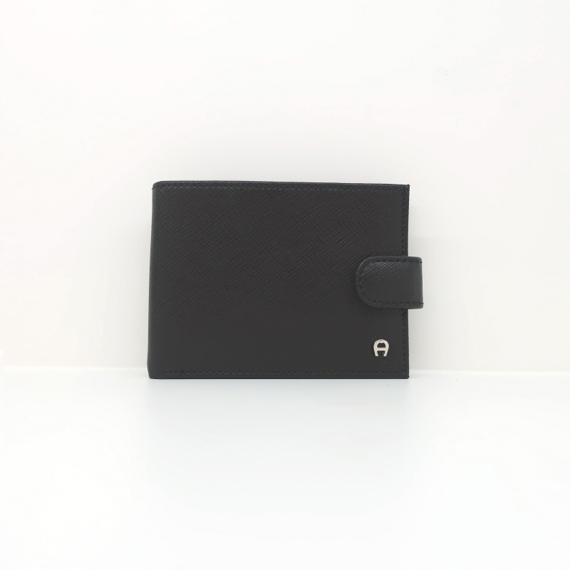 AIGNER SAFFIANO BANK NOTE AND CARD CASE
