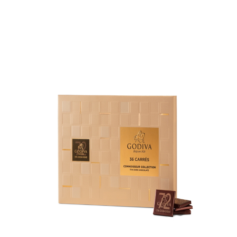 GODIVA PRP CARRES DARK 72 36 PCS