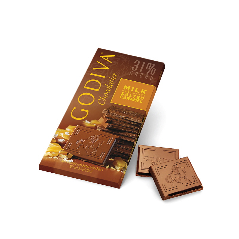 GODIVA MILK SALTED CARAMEL TABLET